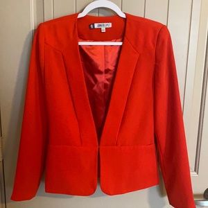 Bright orange blazer